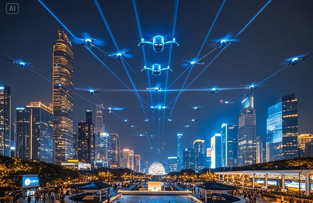 無人機表演|第八代生態無人機重繪地球基因圖譜
