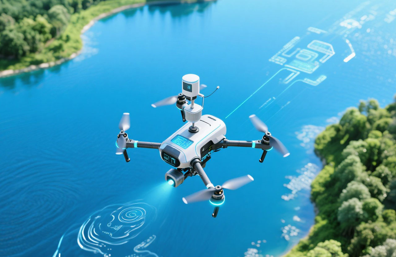 水質在線監測無人機|無人機讓水質在線監測更智能、更高效