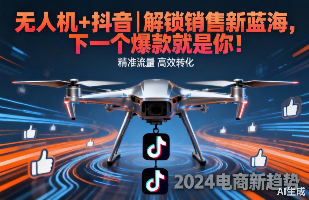 無人機+抖音|解鎖銷售新藍海，下一個爆款就是你！