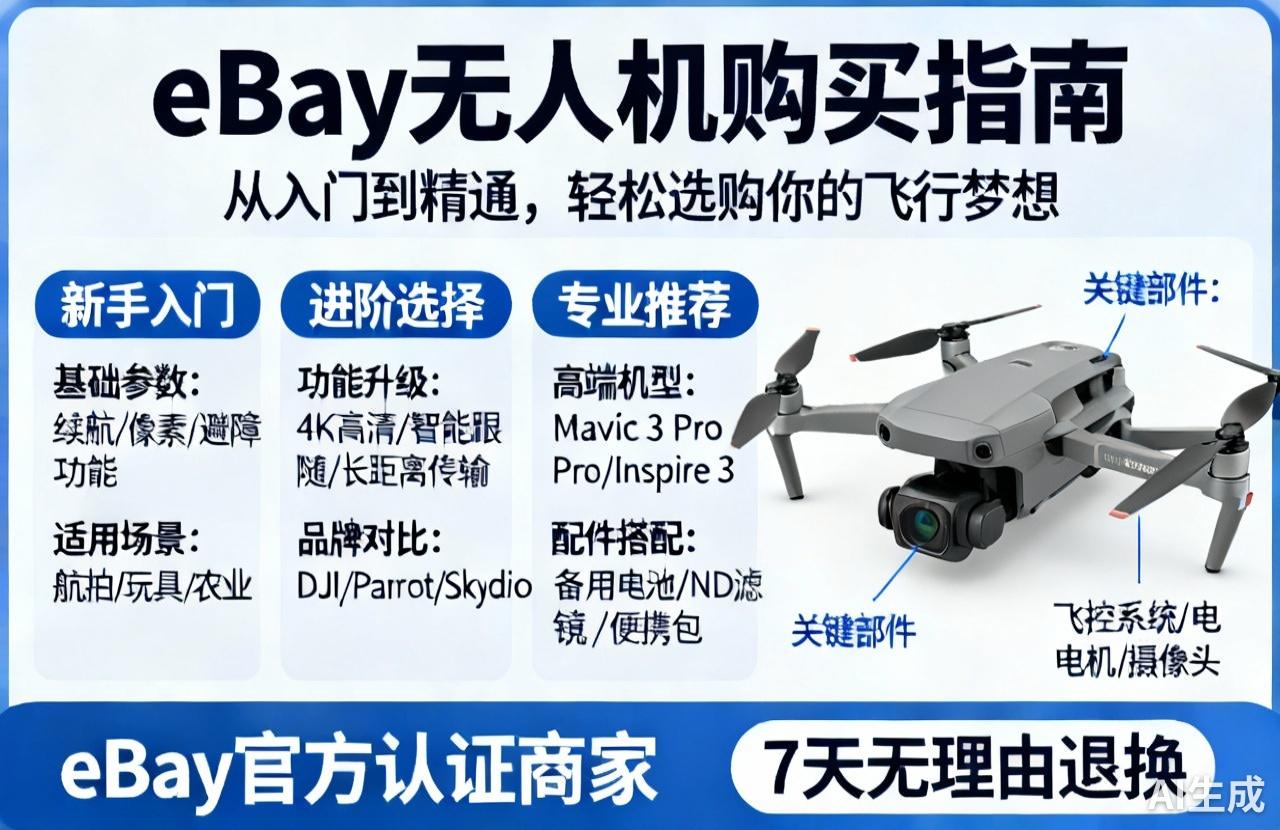 eBay無人機購買指南|從入門到精通，輕松選購你的飛行夢想
